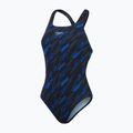 Costume intero Speedo da donna HyperBoom Allover Medalist nero/cobalto vero/blu scuro 2