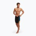 Costume da bagno Speedo Dive da uomo nero/alzavola scura/scorza di mandarino 4