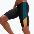 Costume da bagno Speedo Dive da uomo nero/alzavola scura/scorza di mandarino 6