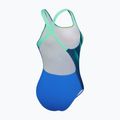 Speedo Placement Digital Powerback costume intero da donna vero cobalto/verde arlecchino 3