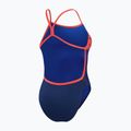 Speedo Placement Digital Vback - costume intero da donna blu ceruleo, cobalto vero, cocomero, bianco. 3