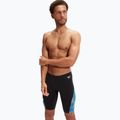 Costume da bagno Speedo Allover Digital V-Cut nero/cobalto vero da uomo 5