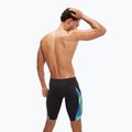 Costume da bagno Speedo Allover Digital V-Cut nero/cobalto vero da uomo 6