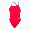 Costume intero Speedo Solid Lattice Tie-Back donna rosso/blu 2