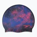 Cuffia Speedo Reversible Slogan Junior starburst true cobalt/flare pink per bambini