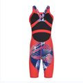 Costume da gara Speedo Fastskin LZR Ignite Kneeskin flame red/bolt/white 2