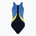 Costume da bagno Speedo Colourblock Highneck Crossback true navy/sevres blue/lemon drizzle