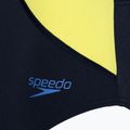 Costume da bagno Speedo Colourblock Highneck Crossback true navy/sevres blue/lemon drizzle 3