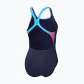 Speedo Placement Digital Powerback costume da bagno intero true navy/siren red/punch blue 2