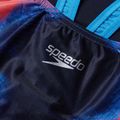 Speedo Placement Digital Powerback costume da bagno intero true navy/siren red/punch blue 3