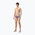 Speedo uomo 13,5 cm Allover Training Club Brief boxer nuoto nero/verde matcha/rosso sirena 2
