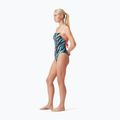 Speedo Allover Digital Lattice Tie-Back costume da bagno intero nero/bluicton/rosso sirena 4