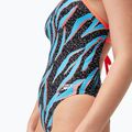 Speedo Allover Digital Lattice Tie-Back costume da bagno intero nero/bluicton/rosso sirena 6