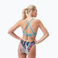 Speedo Allover Digital Tie Back costume da bagno intero nero/verde matcha/rosso sirena 5