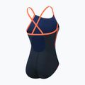Costume intero da donna Speedo Allover Fixed Crossback true navy/siren red/punch blue 2