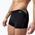 Speedo uomo HyperBoom Splice Aquashort nero/verde boxer nuoto 4