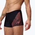 Speedo Medley Logo Aquashort boxer da uomo nero/rosso 8