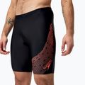 Speedo Medley Logo Swim Jammer nero/rosso da uomo 8