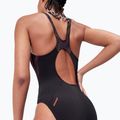 Speedo HyperBoom Splice Muscleback costume da bagno intero nero/plum dandy/rosso sirena 9