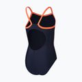 Speedo Platisol Placement Thinstrap Muscleback costume intero bambino true navy/siren red/picton 2