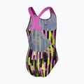 Speedo Digital Allover Splashback nero/rosa kiki/pioggia limone costume intero per bambini 2