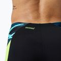Speedo Endurance+ MAX Splice Aquashort boxer da uomo per il nuoto nero/giallo acido 4