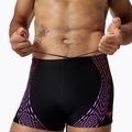 Speedo Duo Logo Print Aquashort da uomo nero/corallo/viola neon 4