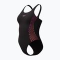 Costume da bagno intero da donna Speedo Placement Muscleback neon violet 3