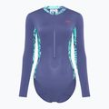Speedo costume intero donna Pannello manica lunga hapuna blu