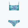 Costume da bagno due pezzi da donna Speedo Printed Adjustable Thinstrap hapuna blu