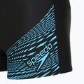 Speedo Medley Logo Aquashort boxer da uomo per il nuoto nero/blu pittoresco 3