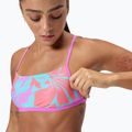 Speedo Allover Digital Crossback Swimsuit Crop Top caluna floral/arctic glass 6