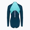 Speedo costume da bagno intero donna Zip Colorblock verde scuro 2