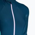 Speedo costume da bagno intero donna Zip Colorblock verde scuro 3