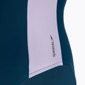 Speedo costume da bagno intero donna Zip Colorblock verde scuro 4