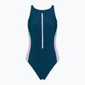 Speedo costume da bagno intero donna Zip Colorblock verde scuro