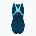 Speedo costume da bagno intero donna Zip Colorblock verde scuro 2