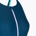 Speedo costume da bagno intero donna Zip Colorblock verde scuro 3