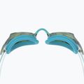 Occhialini da nuoto Speedo Vanquisher 3.0 Mirrored da donna bottone celeste/celeste/oro a specchio 2