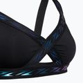 Speedo Solid Logo Elastic Cross Front Swimsuit Top antracite 3