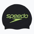 Speedo Cuffia da bagno in silicone stampato nero con logo sovrapposto 2