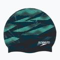 Speedo Cuffia in silicone stampato verde acqua scuro semi marea