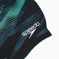 Speedo Cuffia in silicone stampato verde acqua scuro semi marea 3