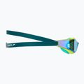 Occhiali da nuoto Speedo Fastskin Hyper Elite Mirror iper giallo/acciaio/smeraldo a specchio 3