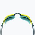 Occhiali da nuoto Speedo Fastskin Hyper Elite Mirror iper giallo/acciaio/smeraldo a specchio 3