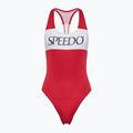 Speedo Colourblock Racerback, costume intero da donna ad alto rischio rosso
