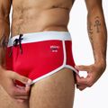 Speedo Jetstream Retro Logo Brief uomo, costume da bagno rosso ad alto rischio 4
