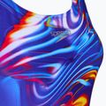 Costume da bagno intero da donna Speedo Placement Digital Powerback molten blend/cobalt pop 3