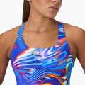 Costume da bagno intero da donna Speedo Placement Digital Powerback molten blend/cobalt pop 5