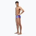 Speedo Club Training Placement Brief da uomo in misto fuso/cobalto pop boxer da bagno 2